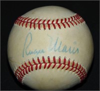 Roger Maris Single Signed Baseball.