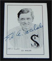 Ed A Walsh Signed Card.