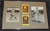 Babe Ruth & Lou Gehrig Photos Signed.