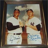 Roger Maris and Mickey Mantle Signed Photo.