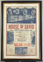 1930's House of David Baseball Broadside