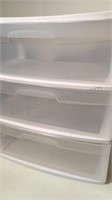 Sterilite plastic 3 drawer storage 21 1/2” x 13