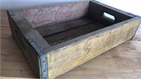 1966 Coca-Cola Yellow Wood Crate