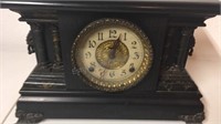 Vintage Wood & Bass Mantel Clock