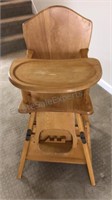 c1940 Wooden Highchair converts to desk,