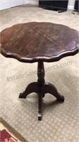 Antique Drop Side Table, top folds down