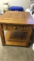 Mission Style Oak Side Table 23” x 27” x 22 and