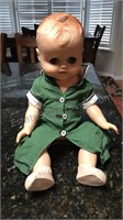 Vintage 15” baby doll marked Horsman 43