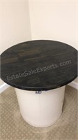 24 inch round wooden table top