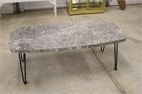 Retro metal and formica coffee table