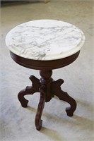 Mahogany with Marble top plant stand