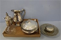 Silverplated serving items