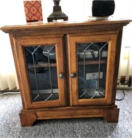 Glass Front End Table