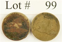 Lot #99 - 1857 & 1858 Flying Eagle Cents