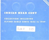 Lot #115 - Partial Indian Head Binder W/Flying