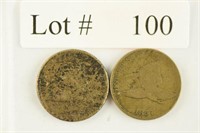 Lot #100 - 1857 & 1858 Flying Eagle Cents