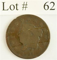 Lot #62 - 1827 Matron Head Large Cent