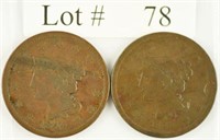 Lot #78 - 1842 Small Date & Large Date Braded