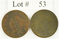 Lot #53 - 1817 & 1818 Matron Head Large Cents