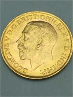 1927 British sovereign coin