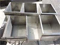 Five Stainless Steel Baskets