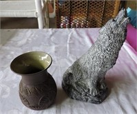 Six Nation Pottery, Wolf Island Figure