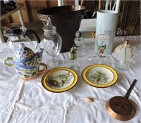 Tea Pot, Coffee Pot, decorative plates ect.
