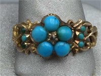 16k yg Turquoise ring