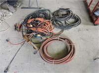 Large Quantity of Extension Cords, Booster Cables