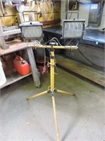 Pair of Work Lights on Stand