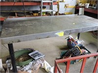 Stainless Steel Top Workbench with metal frame