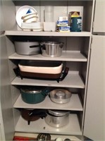 Misc Pots/ Pans, Roaster ( Cabinet NOT Included)