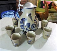 Stoneware Wine Set