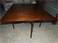 Walnut gateleg table 59 1/2"L x 45"W x 28 3/4" H,