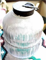 LAVENDER GLASS CANISTER