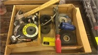 Box of grinding wheels and more