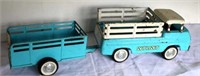 NYLINT FORD ECONO LINE TRUCK AND TRAILER