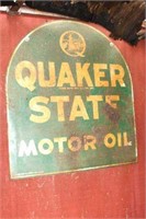 QUAKER STATE OIL SIGN  26" X 29"
