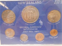New Zealand Decimal Currency Introduced 7/10/67