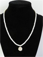 Sterling Silver Genuine Freshwater Pearl Necklace