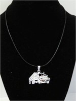 Sterling Silver Truck Pendant on High Fashion