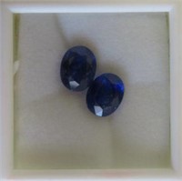 Enhanced 2 Blue Sapphire(9x7)(Approx 6ct) .