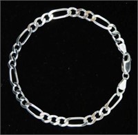 Sterling Silver Men's Chain Bracelet(11g)g.