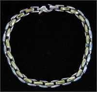 Stainless Steel Two-Tone Men's Bracelet (32.5g)