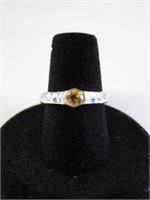 Sterling Silver Citrine Ring. Approx Retail $50