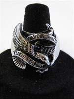 Stainless Steel Eagle Shaped Men's Ring. Approx