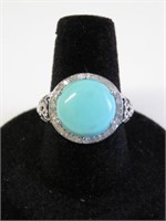 Sterling Silver Turquoise Ring-Suggested $200,