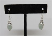 Sterling Silver Chalcedony Earrings-Suggested