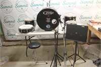 PDP drum set with accessories
