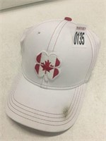 WHITE CANADA HAT L - XL (STAINED)